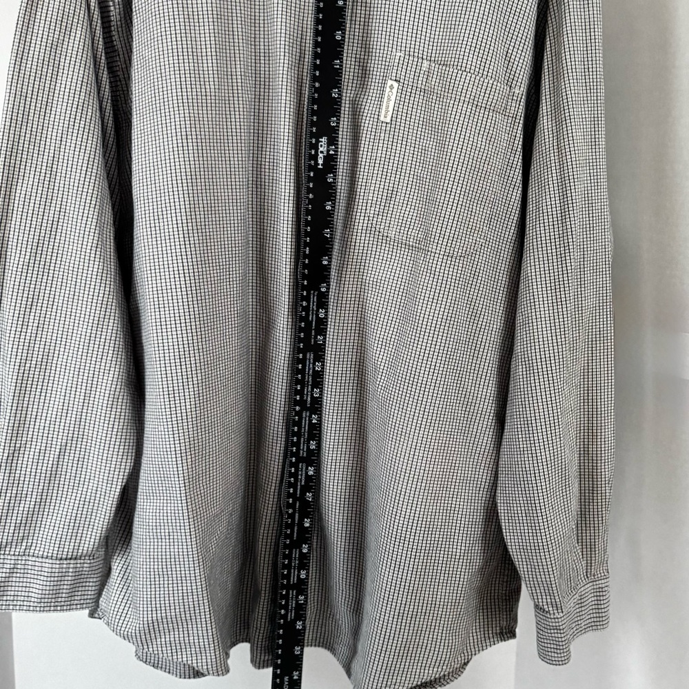 Columbia Men's Gray and White Patterned Shirt - Picture 5 of 8